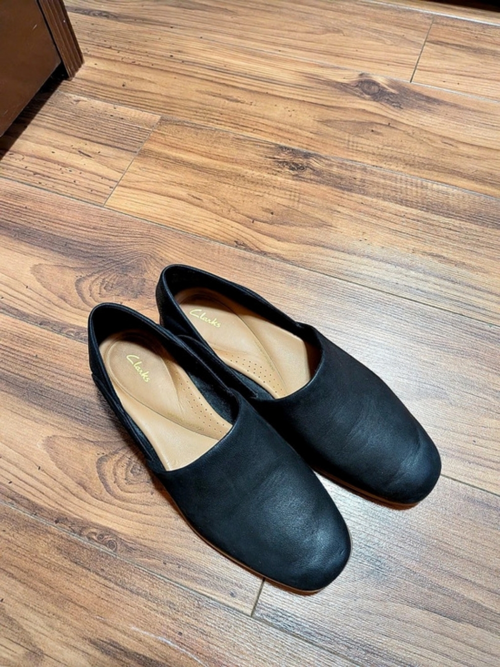 Clarks Juliet Gem Black & Brown Loafers US 7